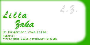 lilla zaka business card